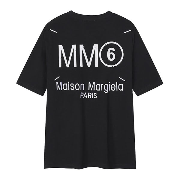 ☆超人気☆エムエムシックス 偽物 ロゴプリント クルーネック 半袖Tシャツ Mau04295